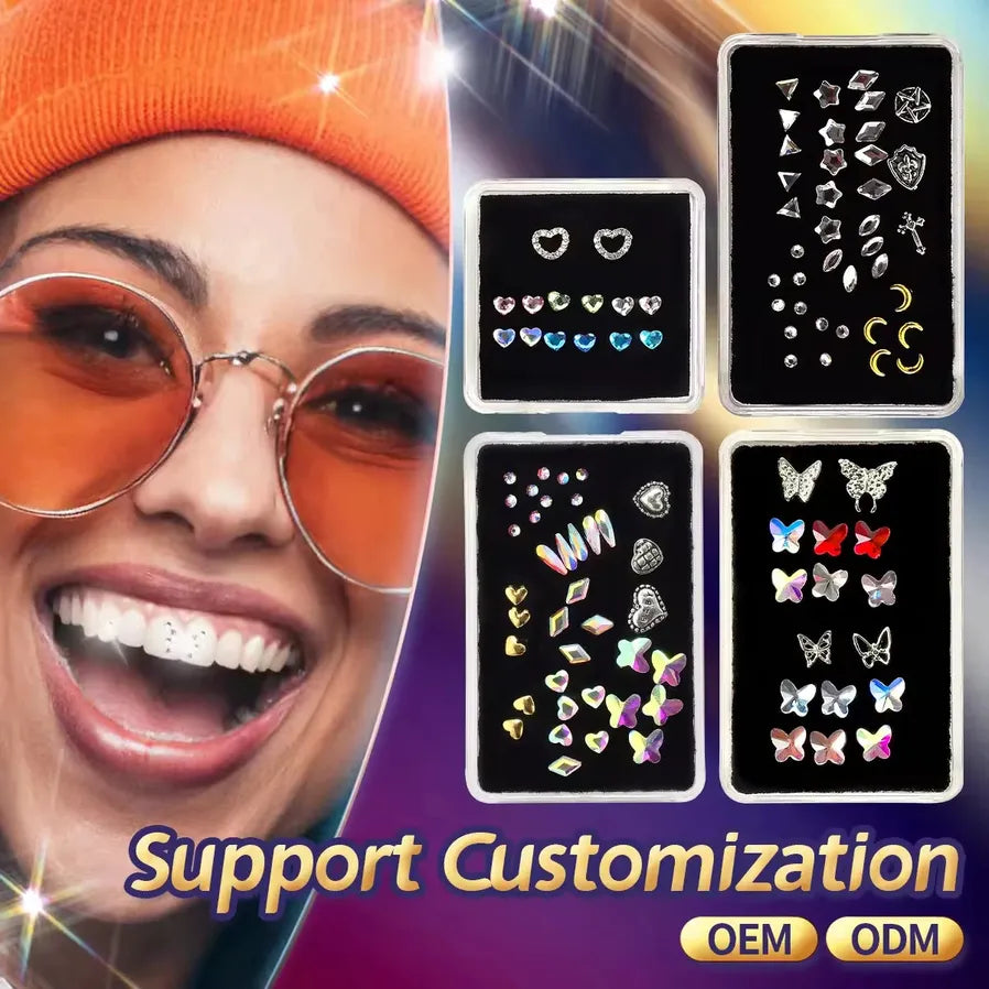 JMT-272970 Charming Dental Teeth Gems - Crystal Tooth Ornaments for a Stylish Smile