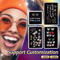 HKM-325651 Charming Dental Teeth Gems - Crystal Tooth Ornaments for a Stylish Smile