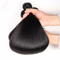 HKM-296595 Long Peruvian Real Hair Wig - Smooth, Straight, Dyeable and Ironable Options