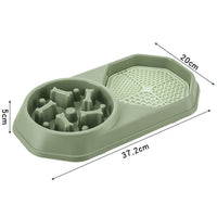 HKM-775379 Interactive Slow Feeder Dog Bowl for Healthy Eating and Weight Management, Non-Slip Design, Easy to Clean
