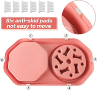 HKM-775379 Interactive Slow Feeder Dog Bowl for Healthy Eating and Weight Management, Non-Slip Design, Easy to Clean