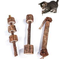 HKM-757971 Creative Cat Toy Dumbbell Chew for Teeth Cleaning and Fun