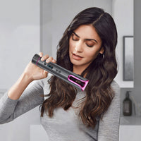 HKM-529491 Smart Wireless LCD Automatic Curling Iron with Tourmaline Ceramic Technology for Effortless Curls