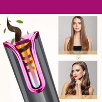 HKM-529491 Smart Wireless LCD Automatic Curling Iron with Tourmaline Ceramic Technology for Effortless Curls