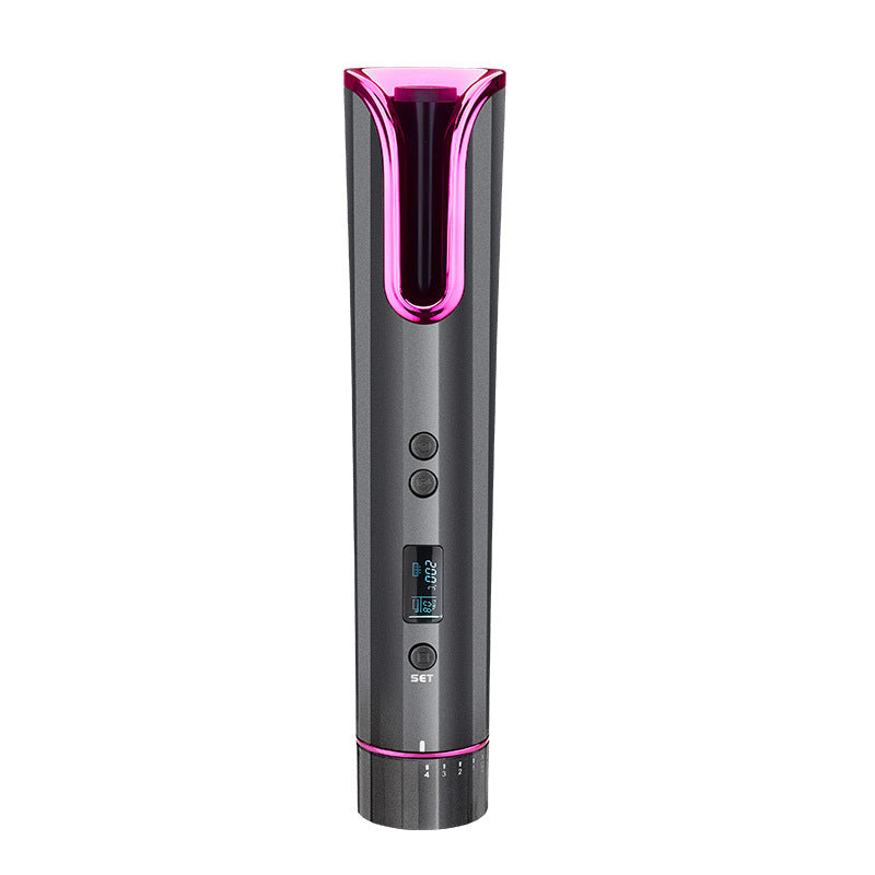 HKM-529491 Smart Wireless LCD Automatic Curling Iron with Tourmaline Ceramic Technology for Effortless Curls