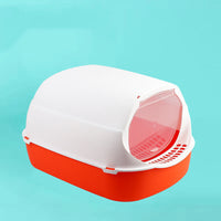 HKM-625747 Splash-proof Enclosed Cat Toilet - Foldable and Detachable Design in Multiple Colors