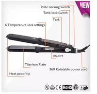HKM-519123 Steam Hair Straightener with Adjustable Temperature Modes and LED Display