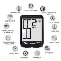 HKM-706387 Wireless Bicycle Computer for Real-time Speed and Distance Tracking