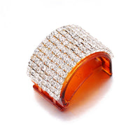 HKM-688659 Diamond Rhinestone Geometric Ponytail Clip for Stylish Hair Accessories
