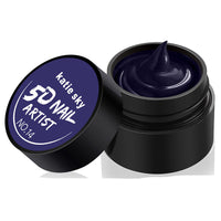 HKM-845651 5D Three-Dimensional Phototherapy Nail Glue – Liquid Resin in 14 Colors, 4g