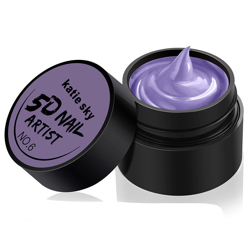 HKM-845651 5D Three-Dimensional Phototherapy Nail Glue – Liquid Resin in 14 Colors, 4g