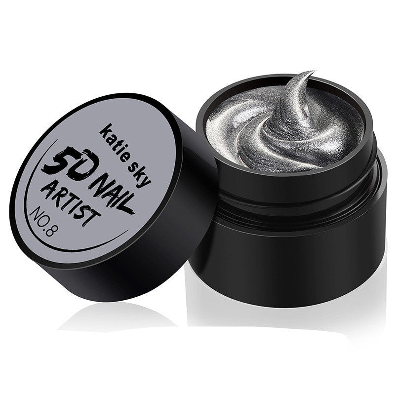 HKM-845651 5D Three-Dimensional Phototherapy Nail Glue – Liquid Resin in 14 Colors, 4g