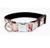 HKM-004947 Adjustable Metal Quick-Release Buckle Fabric Collar for Small and Medium Dogs in Various Colors