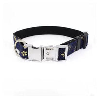 HKM-004947 Adjustable Metal Quick-Release Buckle Fabric Collar for Small and Medium Dogs in Various Colors