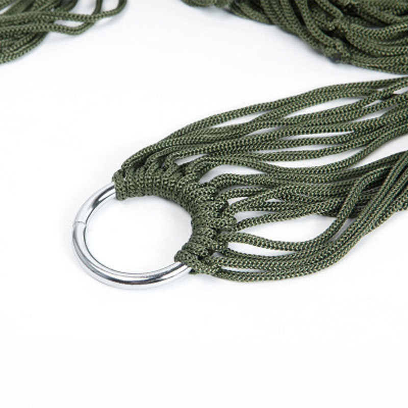 HKM-502867 Rope Mesh Hammock Swing for Indoor and Outdoor Relaxation