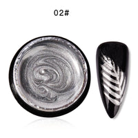 HKM-008339 Metal Glue for Nail Art - Phototherapy Polish in Light Gold, Silver, and Golden Yellow - 5g