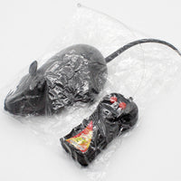 HKM-657491 Remote-Controlled Electric Mouse Toy for Cats - Flocking and ABS Plastic, Available in Black, Brown, and Gray