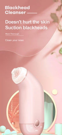 HKM-451219 Pore Cleaning Electric Beauty Device with USB Charging and Multiple Suction Heads