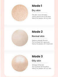HKM-451219 Pore Cleaning Electric Beauty Device with USB Charging and Multiple Suction Heads