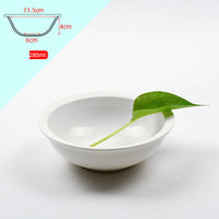 HKM-274451 Natural Solid Wood Cat Bowl with Bone China Dish Rack - Eco-Friendly Design