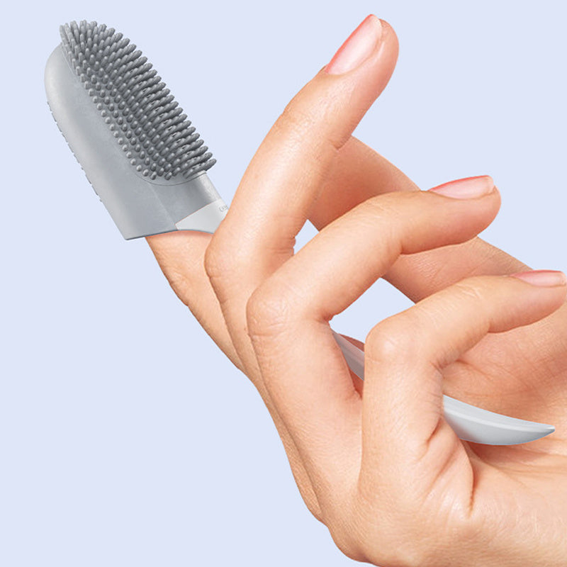 HKM-605331 Finger Toothbrush for Dogs and Cats - Soft Silicone Oral Care Tool for Plaque Removal and Fresh Breath