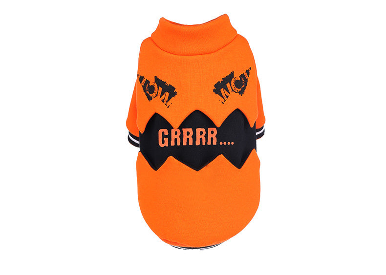 HKM-963795 Halloween Pumpkin Costume for Dogs - Casual Sweater in Various Sizes