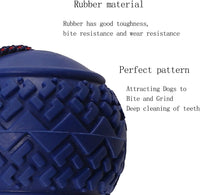 HKM-147027 Durable Dog Ball with Rope for Small to Medium Dogs - Non-Toxic and Tooth-Cleaning Toy