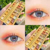HKM-047443 18-Color Waterproof Matte Eyeshadow Palette with Smooth Texture and Versatile Shades