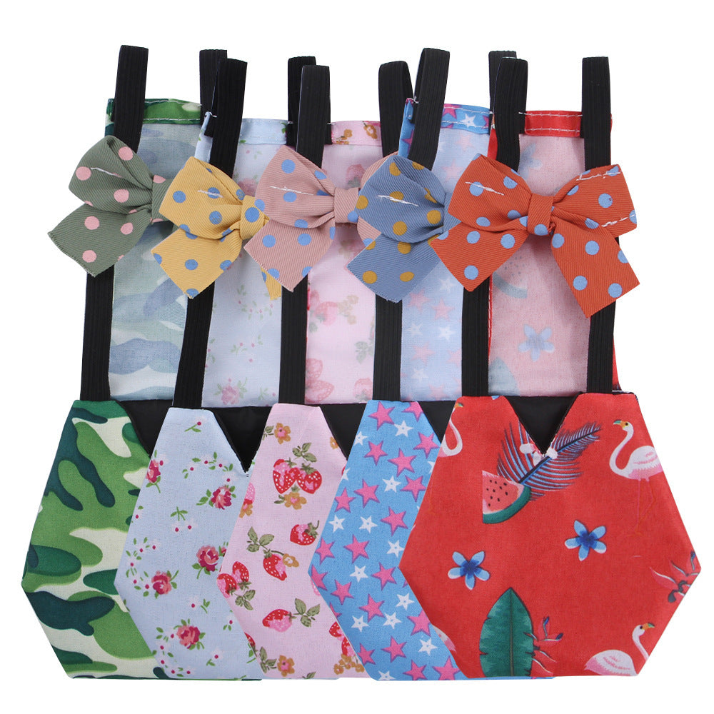 HKM-269587 Pet Diapers for Chickens, Ducks, and Geese - Polyester Material in Pink, Purple, and Yellow Colors