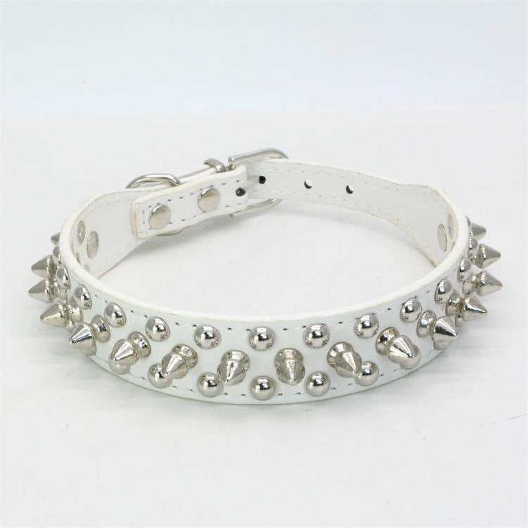HKM-065875 Adjustable PU Pet Collar for Dogs - Multiple Sizes Available
