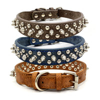 HKM-065875 Adjustable PU Pet Collar for Dogs - Multiple Sizes Available