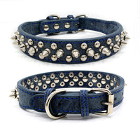 HKM-065875 Adjustable PU Pet Collar for Dogs - Multiple Sizes Available