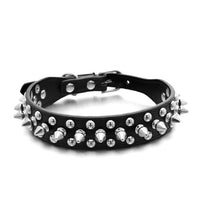HKM-065875 Adjustable PU Pet Collar for Dogs - Multiple Sizes Available