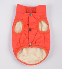 HKM-602195 Winter-Ready Cotton Vest for Small to Medium Dogs in Red, Navy Blue, and Brown