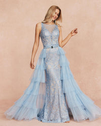 HKM-759763 Elegant Blue Dress for Special Occasions - Style EZ25091