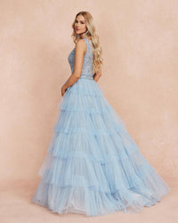 HKM-759763 Elegant Blue Dress for Special Occasions - Style EZ25091