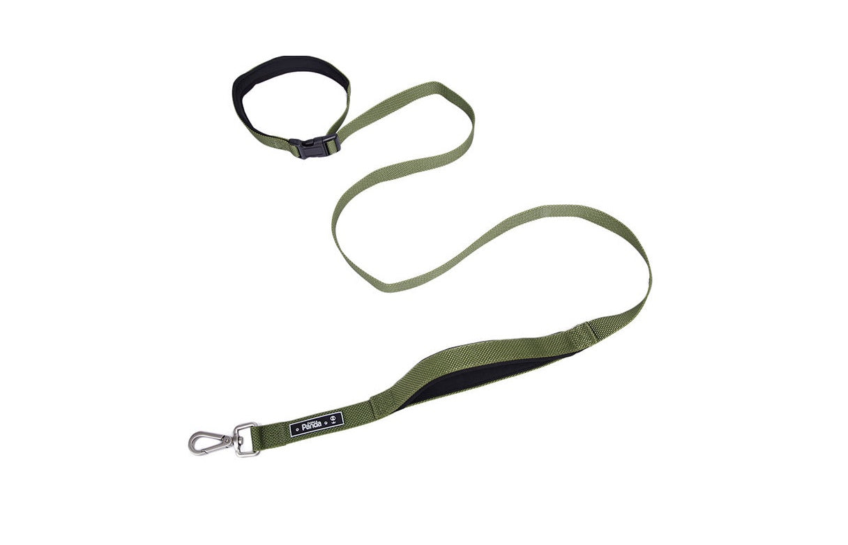 HKM-672979 Nylon Foam Traction Belt for Dogs - 15mm & 25mm Widths in Blue, Red, Army Green, Silver Gray