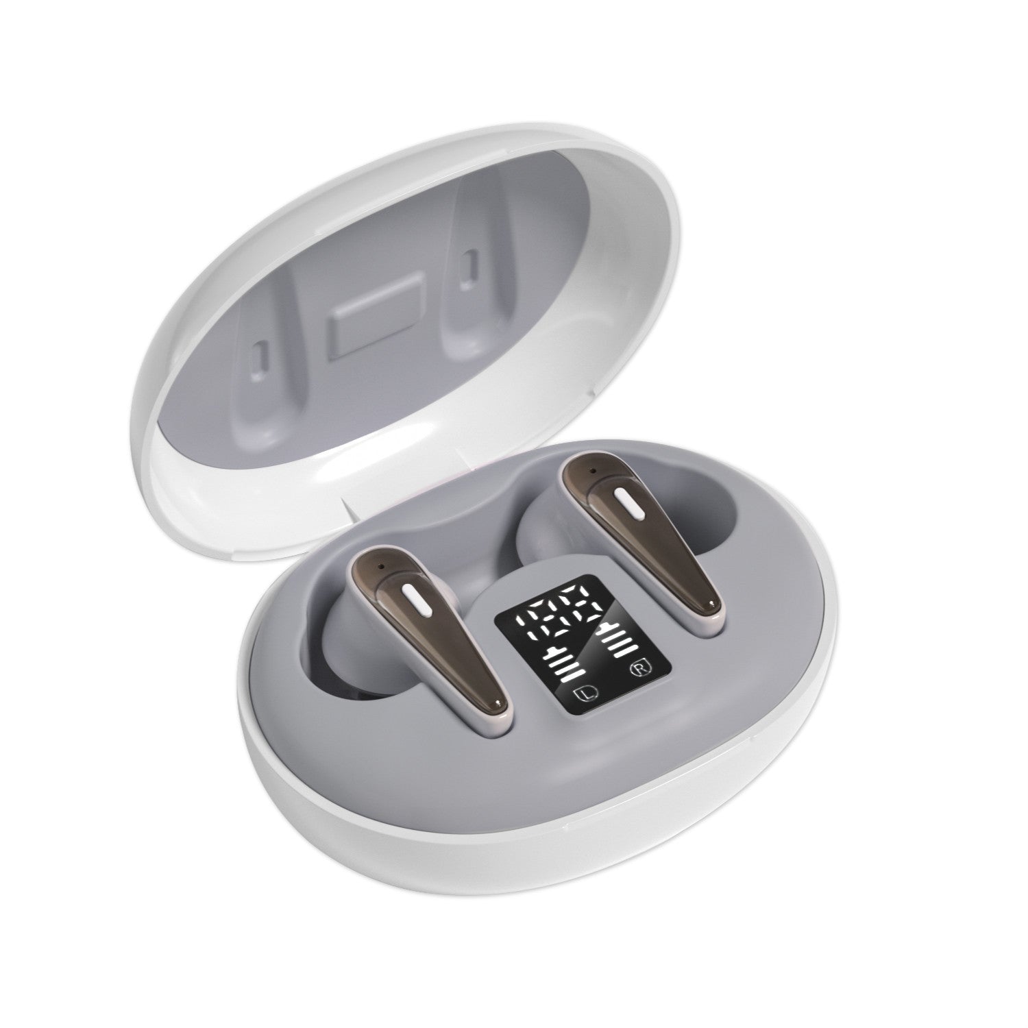 KTX-246611 Wireless Sports In-Ear Headphones with Digital Display and Portable Charging Case