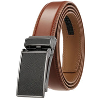 HKM-001811 Unisex Adjustable Ratchet Belt with Durable Alloy Buckle