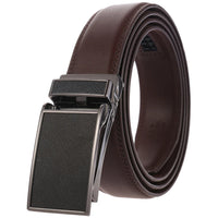 HKM-001811 Unisex Adjustable Ratchet Belt with Durable Alloy Buckle