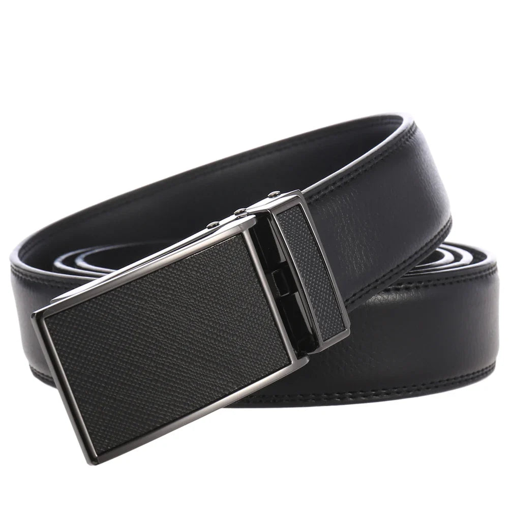 KTX-001811 Unisex Adjustable Ratchet Belt with Durable Alloy Buckle