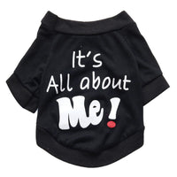 HKM-371667 Monogrammed Cotton T-shirts for Pets - Casual Style, Available in Multiple Sizes