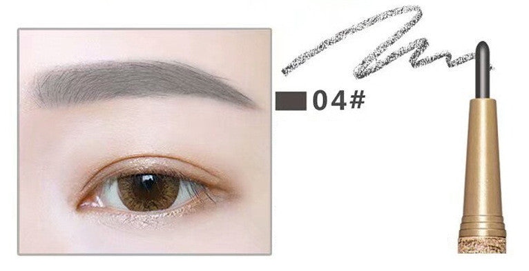 HKM-480531 Automatic Waterproof Eyebrow Pencil with Finely Carved Tip and Replacement Cores - Four Shades Available