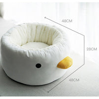 HKM-464147 Cozy Washable Cat Litter Nest in Suede Fabric for All Seasons