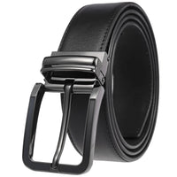 HKM-672979 Men's Leather Needle Buckle Strap Belt, Model LY35-000012-3, Durable and Stylish Design