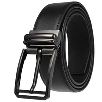 HKM-672979 Men's Leather Needle Buckle Strap Belt, Model LY35-000012-3, Durable and Stylish Design
