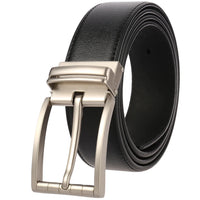 HKM-672979 Men's Leather Needle Buckle Strap Belt, Model LY35-000012-3, Durable and Stylish Design