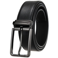 HKM-672979 Men's Leather Needle Buckle Strap Belt, Model LY35-000012-3, Durable and Stylish Design