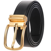 HKM-672979 Men's Leather Needle Buckle Strap Belt, Model LY35-000012-3, Durable and Stylish Design