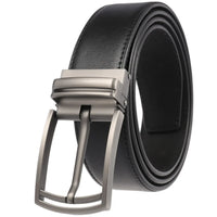 HKM-672979 Men's Leather Needle Buckle Strap Belt, Model LY35-000012-3, Durable and Stylish Design